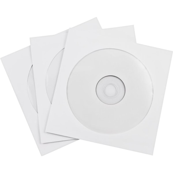 DELTACO Deltaco Pappersficka För Cd-skivor, 100-pack (cd-107)