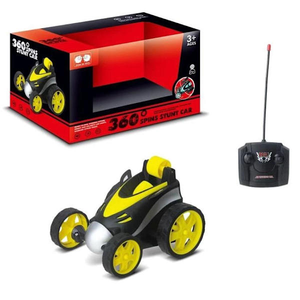 RC Mini 360 Stunt Racer, Gul/Svart