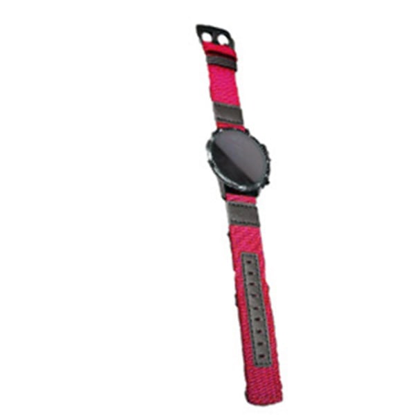 Floveme Stilfuldt Nylon Armbånd - Samsung Galaxy Watch S3 Frontier Röd 20mm