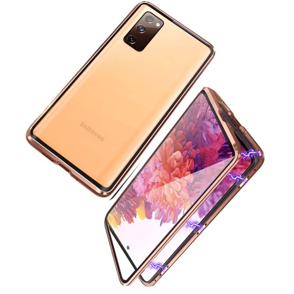 Floveme Smart Og Beskyttende Magnetisk Cover - Samsung Galaxy S20 Fe Guld