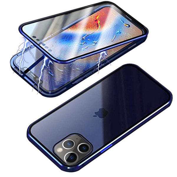 Floveme Smart Magnetic Double Shell - Iphone 12 Pro Max Blå