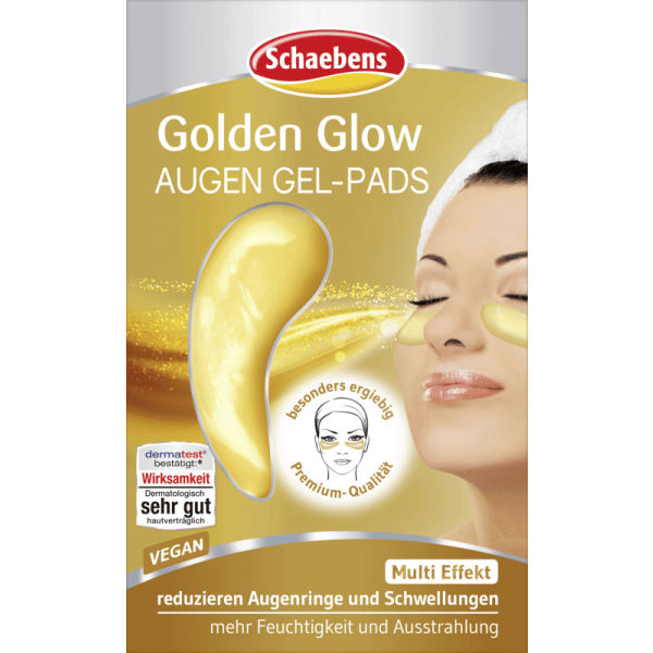 4-Pack (8st Pads) Ögongelepads från Schaebens - Gold Glow (Vegan)