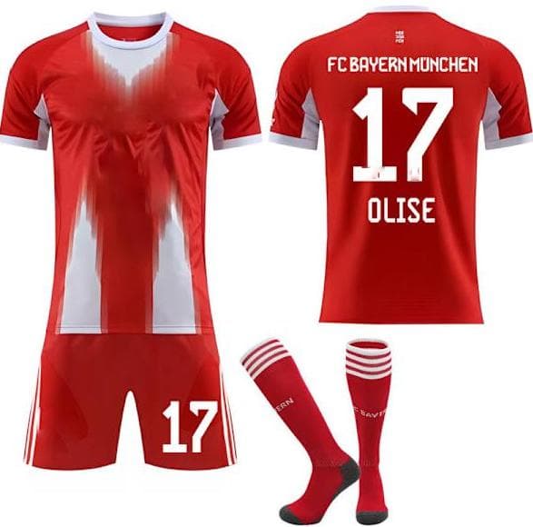 2025-2026 Bayern München Hjemmedrakt Barn Voksen Fotballdrakt med Sokker
