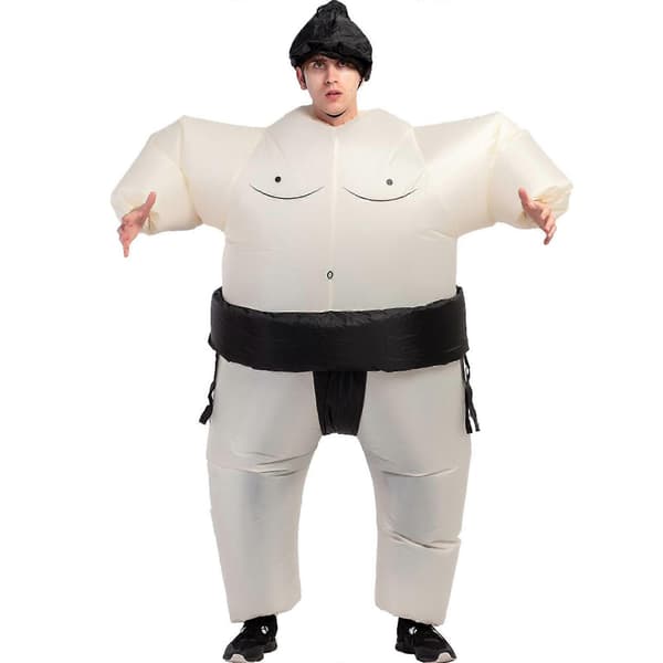 Brytekostyme Voksne Oppblåsbar Sumo Kostyme Oppblåsbar Halloween Kostyme Halloween Kostyme For Voksne One Size