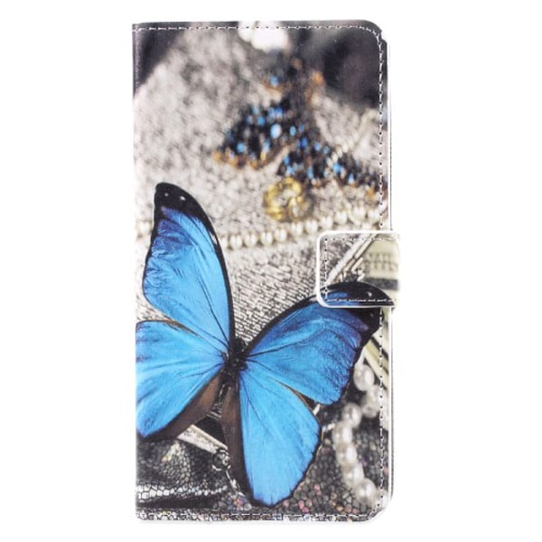 Taltech Plånboksfodral För Samsung Galaxy S8 Plus - Blå Fjäril