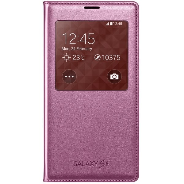Samsung S-view Cover För Galaxy S5, Rosa
