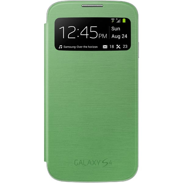 DELTACO Samsung S-view Cover För Galaxy S4, Grön