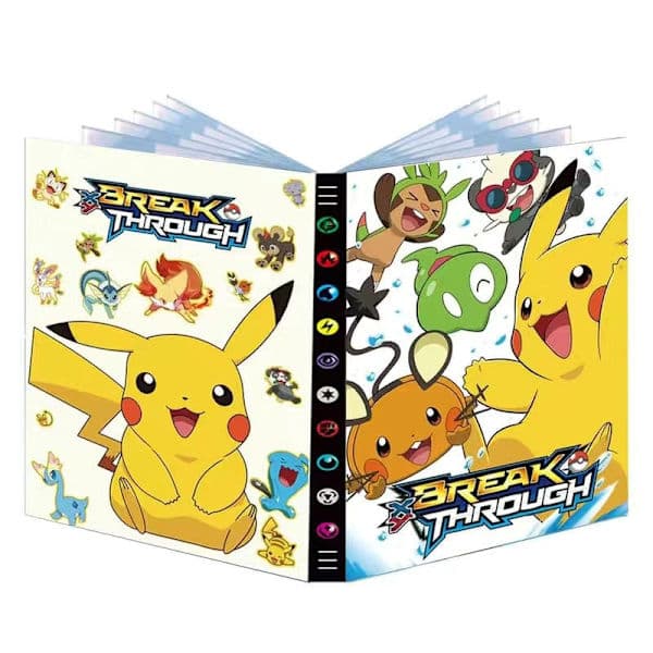 9 fickor 432 kort Anime Album Bok Pikachu Favorit Spelkortspärm Detektiv