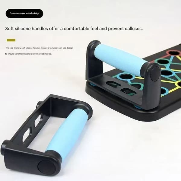 Multifunksjonelt push-up-brett, sammenleggbar push-up-støtte for voksne, brystmuskeltrener, plankestøttebrett A