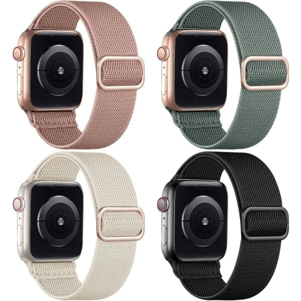 4-pakning armbånd Kompatibel med Apple Watch 41mm 38mm 40mm Kvinner