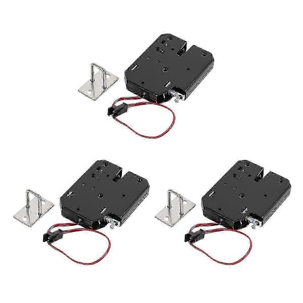 Ny 3x 12v 2a elektromagnetisk lås 150kg/330lb fejlsikker holdekraft elektromagnetisk dørkontrol S