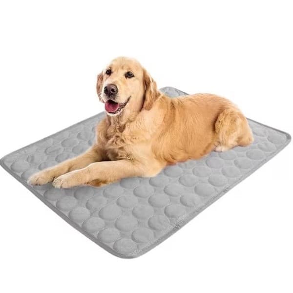 Kølemåtte til hunde og katte 50-150 cm - Åndbar, flere farver og størrelser at vælge imellem Lysegrå 50*40CM