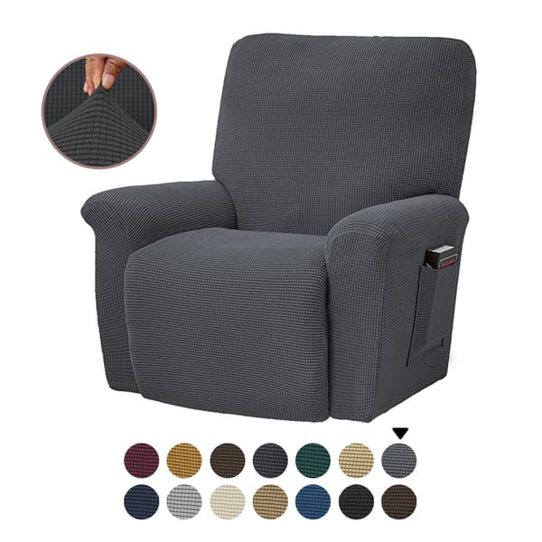 Helt dækkende elastisk recliner sofa betræk i ensfarvet polar fleece sofa pudebetræk til alle årstider Recliner betræk