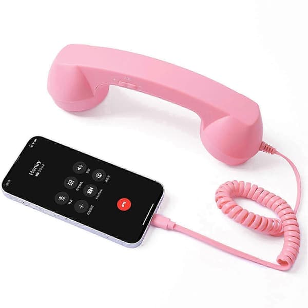 Ensiluokkainen USB-C Retro Puhelinkuuloke: Yleinen yhteensopivuus, säteilysuojaus iPhonelle ja Androidille
