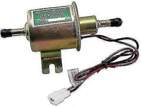 12v universell kraftig elektrisk drivstoffpumpe metall lavtrykk - boltmonteringsledning innebygd for bensin diesel Hep-02a