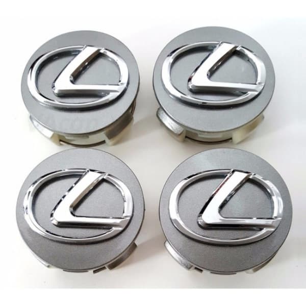 4 stk. LX02- 62MM 4-pak Center dækker Lexus Silver one size