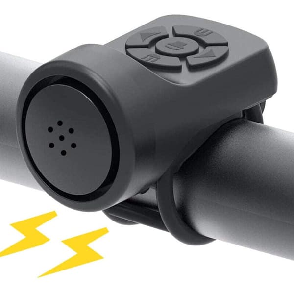 Elektrisk sykkelklokke, elektronisk hornalarm 120dB sykkelklokke, bærbar