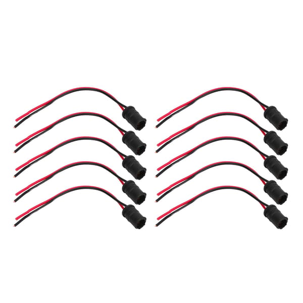 10 stk T10 W5W LED-sokkelholder Lyspæreforlengelsessokkel Lampe Bil Motorsykkel Lampeholder