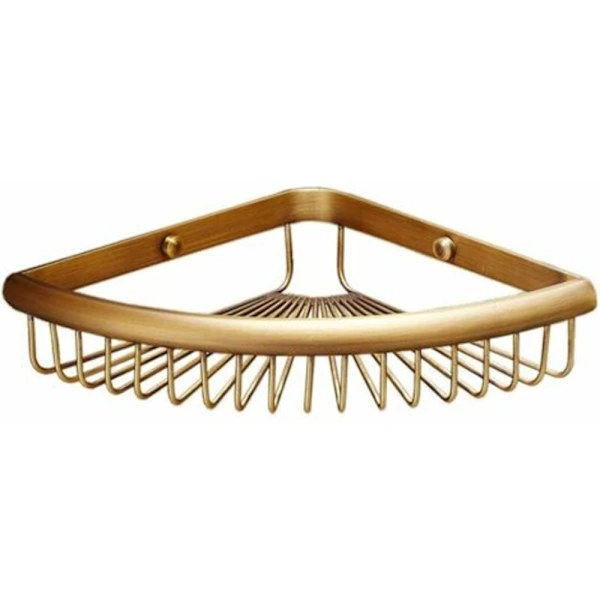 Antikk messing solid messing veggmontert hjørnehylle