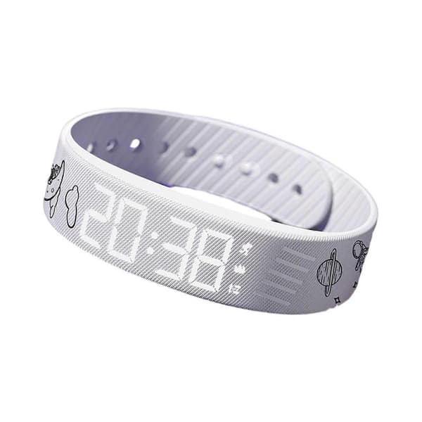 Fitsleeps Vækkeur Ur, Bærbar Stille Vibrerende Alarmer Armbånd, Vandtæt Genopladeligt Vibrerende Vækkeur til Tunge Sovere, Søvn &