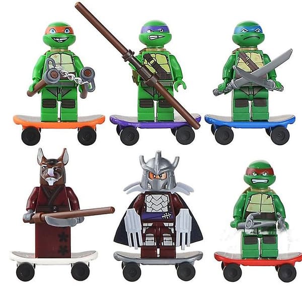 Barnas pedagogiske monteringsleker Byggeklosser Teenage Mutant Ninja Turtles Gave Teenage Mutant Ninja Turtles Byggeklosser