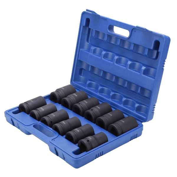 12 stk. 1-tommers slitesterkt dypvirkende pipesett 24-41 mm
