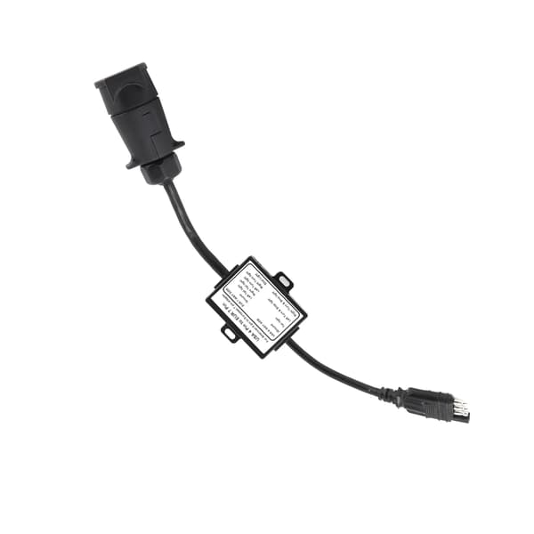 Tilhengerkontakt Lysomformer USA 4-pin til EUR 7-pin adapter Stopp-/bremsesignalseparering