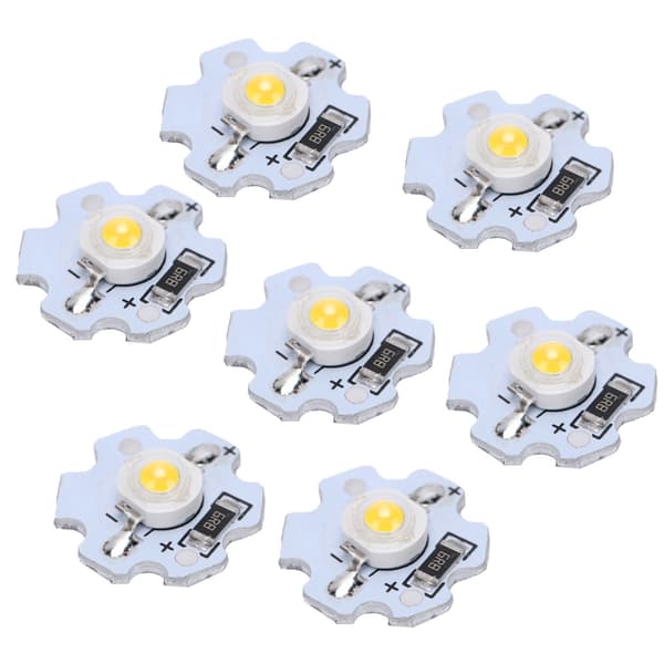 25 stk 5V LED-brikker 200LM 1W høyeffekts LED-lampeperler for DIY-belysningsarmaturer Naturlig lys 4000-4500K