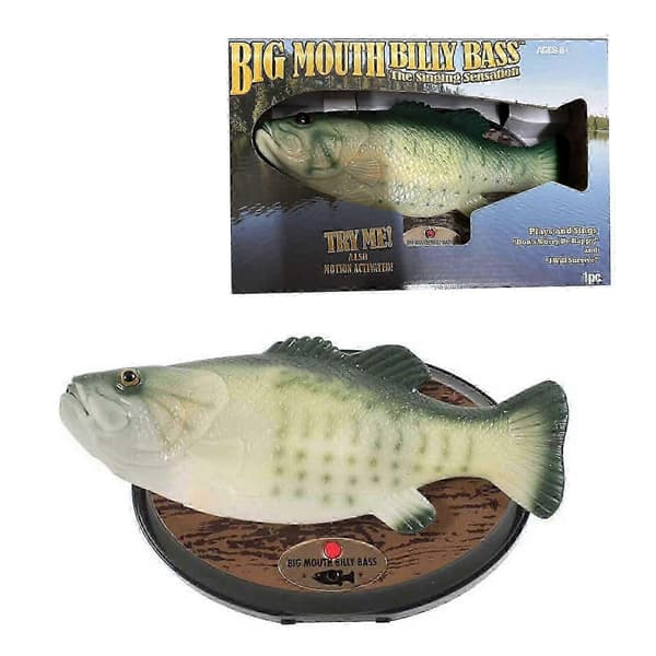 Big Mouth Billy Bass 15-årsjubileumsutgave av \"Syngende sensasjon\" - \"Syngende fisk{Fyn-299}