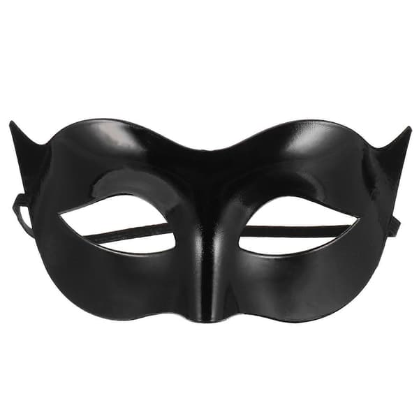 Kostymer Menn Svart Venetiansk Maskerade Maske Kjole Klær Menn Svart Halv Maske Maskerade Herre Maskerade Maske Svart