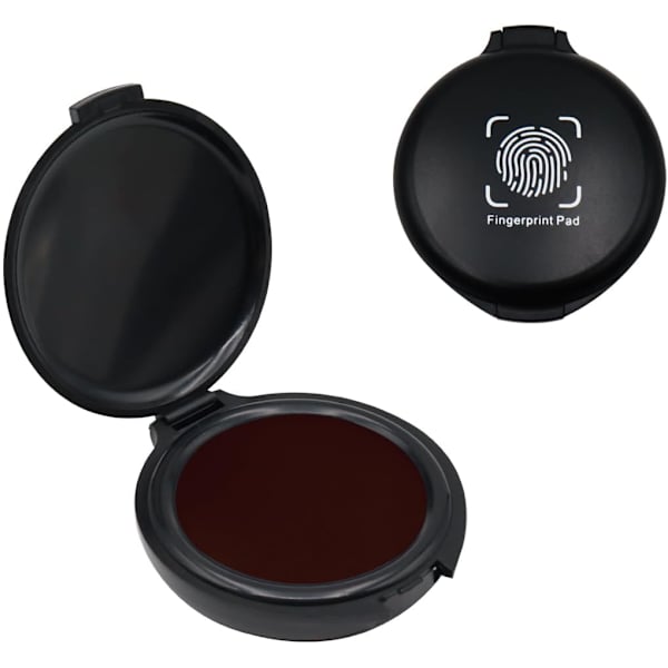 Tommelfingeravtrykkspute, fingeravtrykkspute, fingeravtrykksett for identifikasjonssikkerhet ID fingeravtrykkort rettshåndhevelse fingeravtrykksstempel blekkpute