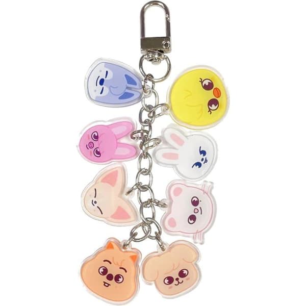 Stray Kids Nøglering – Kawaii SKZ Nøglering – Fan Merchandise til Drenge og Piger