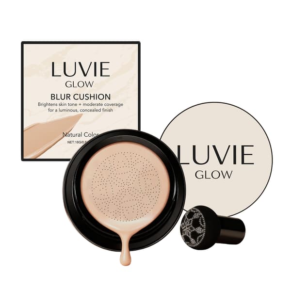 NY 18g/æske Lysnende Fejlfri Cushion Foundation (Naturlig Farve) Multi-nuance Lysnende Naturlig Dækkende Letvægts Fugtgivende Naturlig Pasform