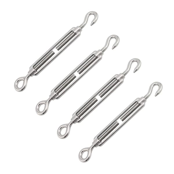 Kabelstrammer, M4 Strekkfisk, Kabelstrammer i Rustfritt Stål, 4 Stålkabelstrammere, Kabelstrammer, Kabelstrammer