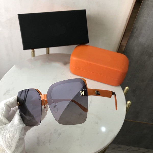 No name Polariserede Solbriller Til Kvinder Moderigtigt Overdimensioneret Uv400-glas