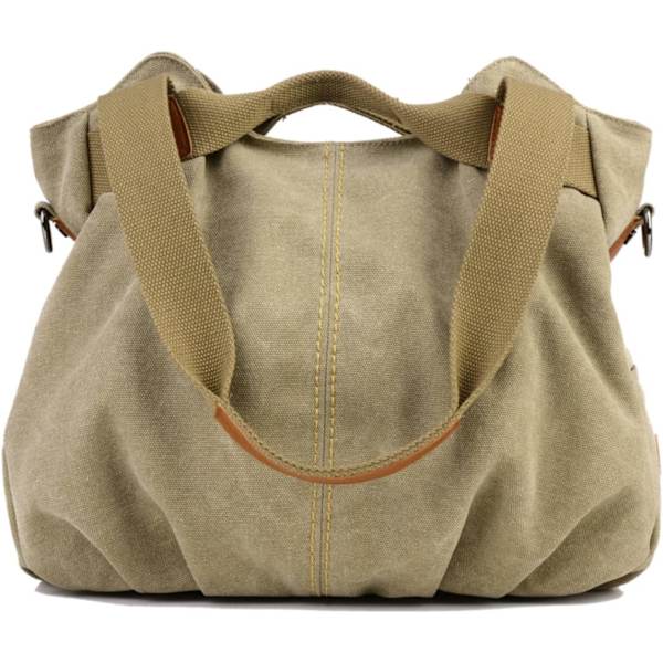 Dam Canvas Handväska Axelväska Crossbody Väska Handväska Sliten Väska