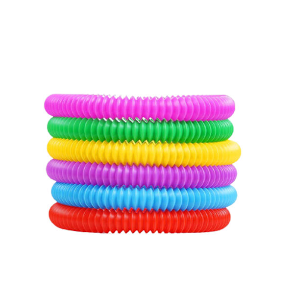 6 stk. Pops Tubes Sensoriske leker for autistiske barn og fidget-leker for barn Stresslindring