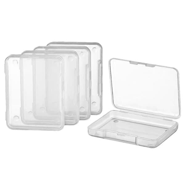 20 stk Små oppbevaringsbokser kompatible med Smykker, Verktøy, Mini oppbevaring, Transparent 6.8*5.2*1.1cm