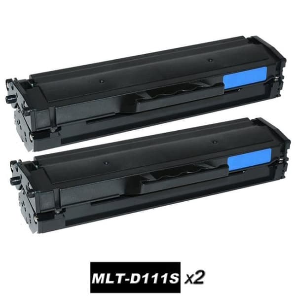 Pakke med 2 kompatible med Samsung MLT-D111S kompatible tonerpatroner til Samsung Xpress SL-M2020W /SL-M2022W / SL-M2070W