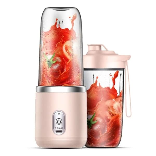 Bærbar smoothieblender, 400 ml, pink