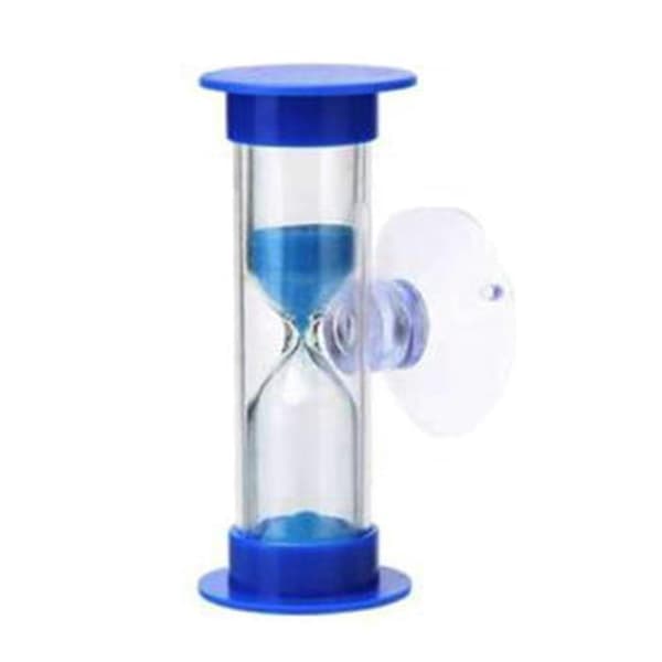 Tannbørste timeglass 2-minutters tannsandtimer timeglass for barn gave dekorasjoner hjemme blå[J]