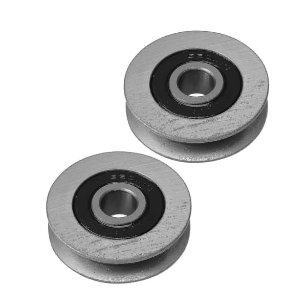 Remhjul, blokker og skiver 2 stk U-formet sporhjul 50 mm diameter lagerremskive bærende 512 kg
