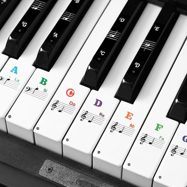 Pianon kosketintarrat 49/54/61/88 koskettimen pianoon, lapsille ja aloittelijoille, läpinäkyvät ja irrotettavat nuottitarrat