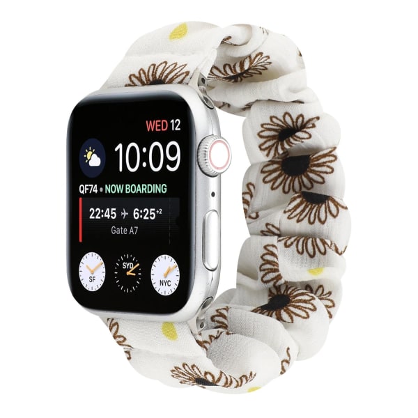 A-One Brand Armbånd Scrunchie Apple Watch 1/2/3/4/5/6 / Se 38 40 Mm Sort Tusind Black