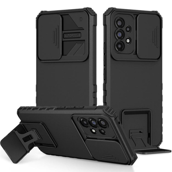 A-One Brand Galaxy A33 5g Cover Kickstand Kamerabeskyttelse Slide - Sort