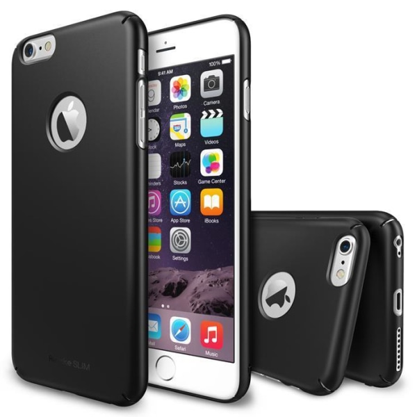 Rearth Ringke Logo-cut Slim Dual Coated Cover Til Apple Iphone 6 (s) Plus Black