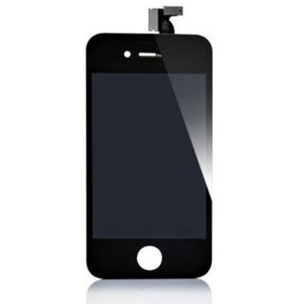 OEM Iphone 4s Display Glas Med Lcd - Sort