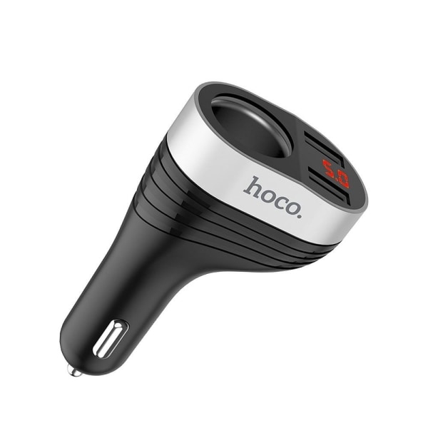 HOCO Billaddare double USB port 3,1A med cigarette lighter Z29