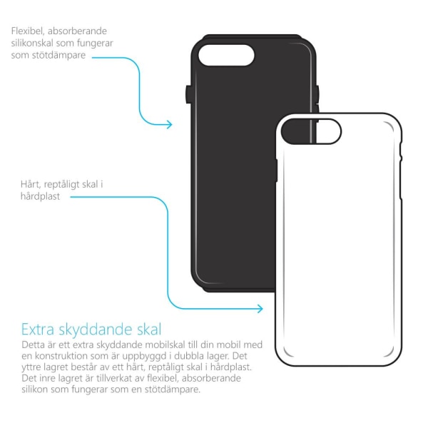 Köp Tough mobilskal till Apple iPhone 5/5S/SE - Mönstrat tyg - Svart |  Fyndiq
