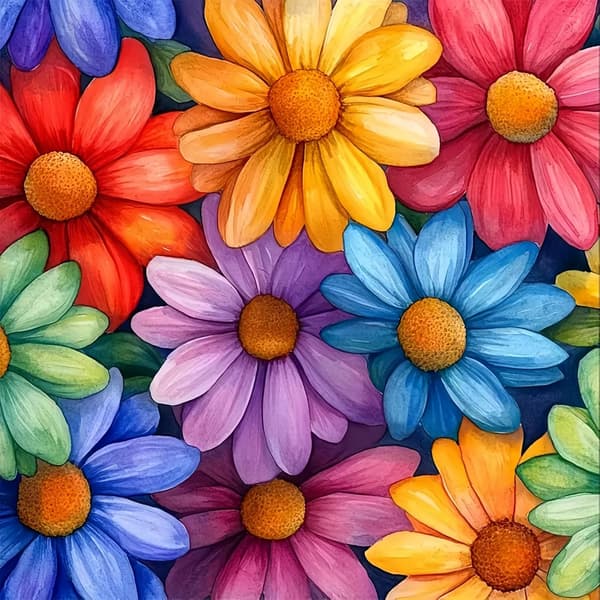 Blomster Diamant Kunst Sæt til Voksne, 5D Diamant Maleri til Voksne Begyndere, DIY Fuld Boring Runde Ædelsten Maleri Dot Kunst til Voksne, Hjem Vægdek